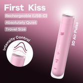 Satisfyer First Kiss - Air Pulse Stimulator Vibrator Pink - Mr and Mrs D's